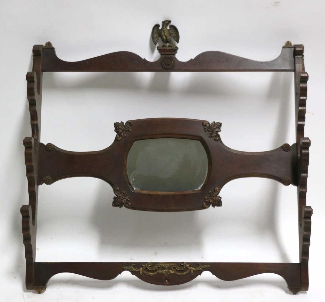 AMERICAN ANTIQUE EAGLE MOUNTED HANGING GUN RACK: AMERICAN ANTIQUE EAGLE MOUNTED HANGING GUN RACK