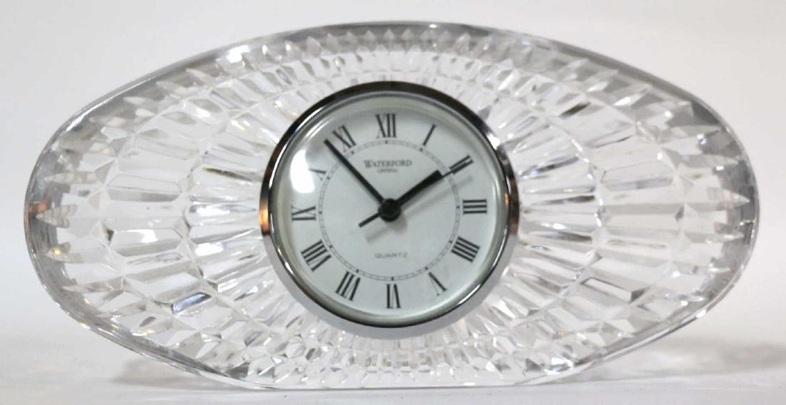 WATERFORD LARGE CRYSTAL VANITY CLOCK (1 of 6)