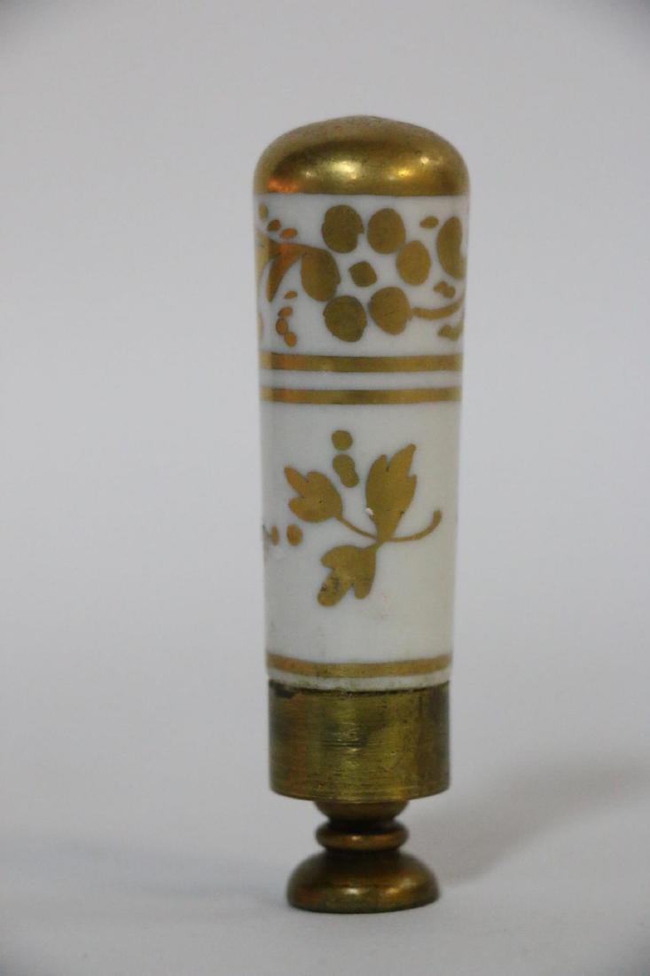 FRENCH ANTIQUE PORCELAIN LETTER SEAL (1 of 8)