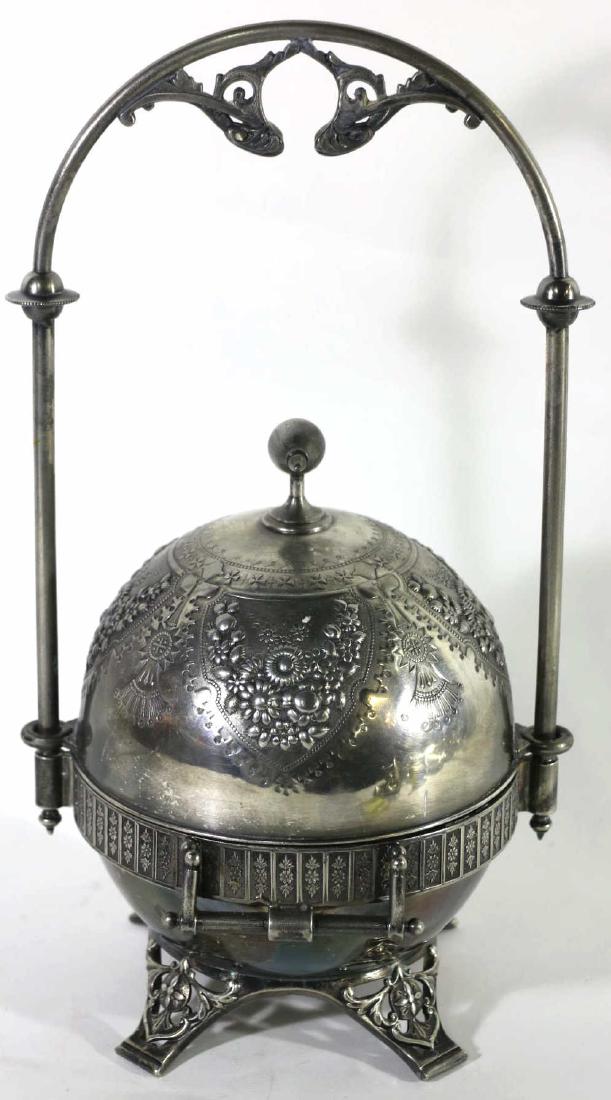 MERIDEN SILVER COMPANY COVERED BUTTER: MERIDEN SILVER COMPANY COVERED BUTTER