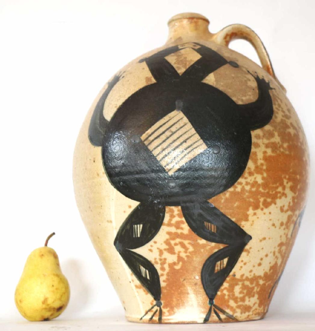 FRED JOHNSTON SEAGROVE NC POTTERY JUG: FRED JOHNSTON SEAGROVE NC POTTERY JUG Fred learned to make pots in the Seagrove area in the 1980â€™s. Working odd jobs around the different potteries, Fred worked for Mark Hewitt, Ben Owen and Do