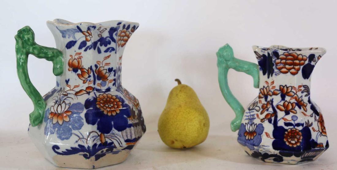ENGLISH MASONS ANTIQUE IRONSTONE PITCHERS: ENGLISH MASONS ANTIQUE IRONSTONE PITCHERS