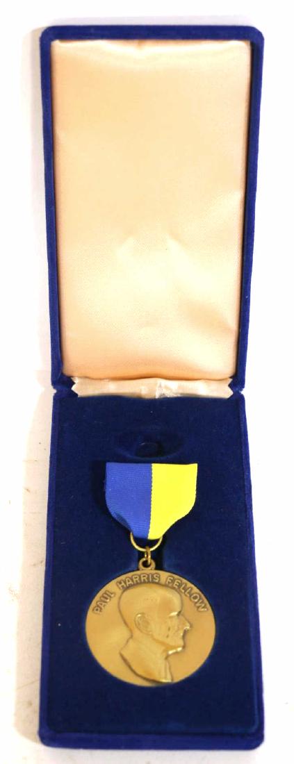 PAUL HARRIS FELLOW ROTARY BRONZE FOUNDATION MEDAL: PAUL HARRIS FELLOW ROTARY BRONZE FOUNDATION MEDAL IN ORIGINAL PRESENTATION BOX