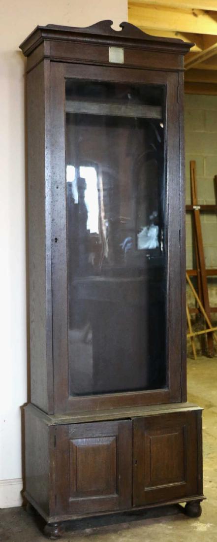 FINE 1915 MASONIC LODGE GIFTED STANDING GUN CASE: FINE 1915 MASONIC LODGE GIFTED STANDING GUN CASE