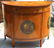 ENGLISH SATINWOOD ANTIQUE DEMI LUNE CABINET - 4