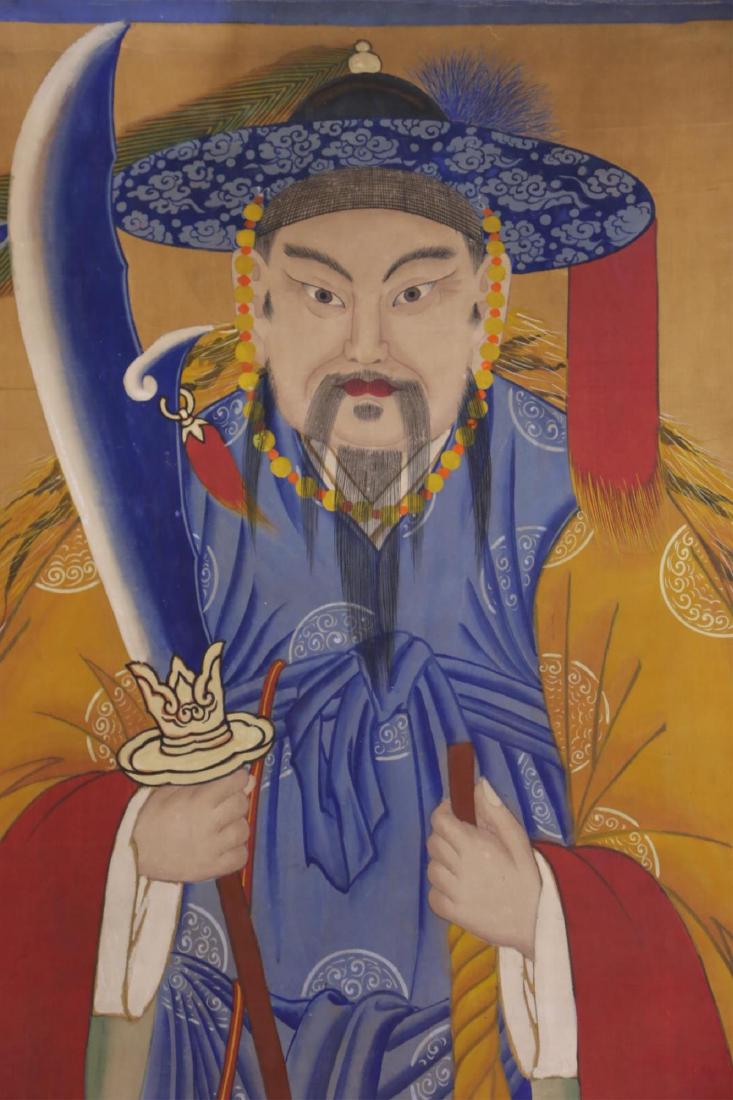 KOREAN ANTIQUE HAND PAINTED SCROLL (1 of 4)