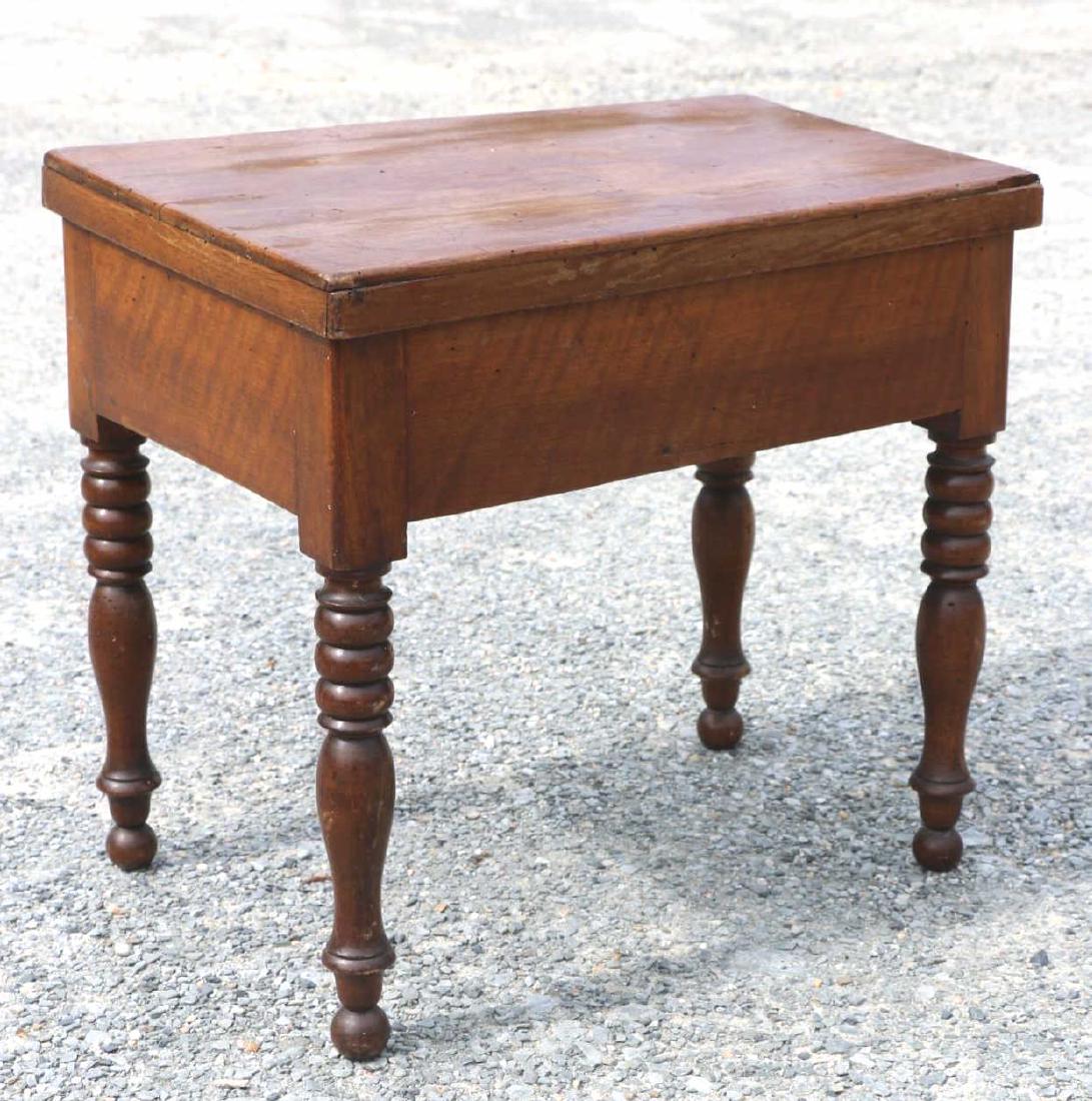 ENGLISH MAHOGANY & PORCELAIN ANTIQUE CHAMBER POT (1 of 6)