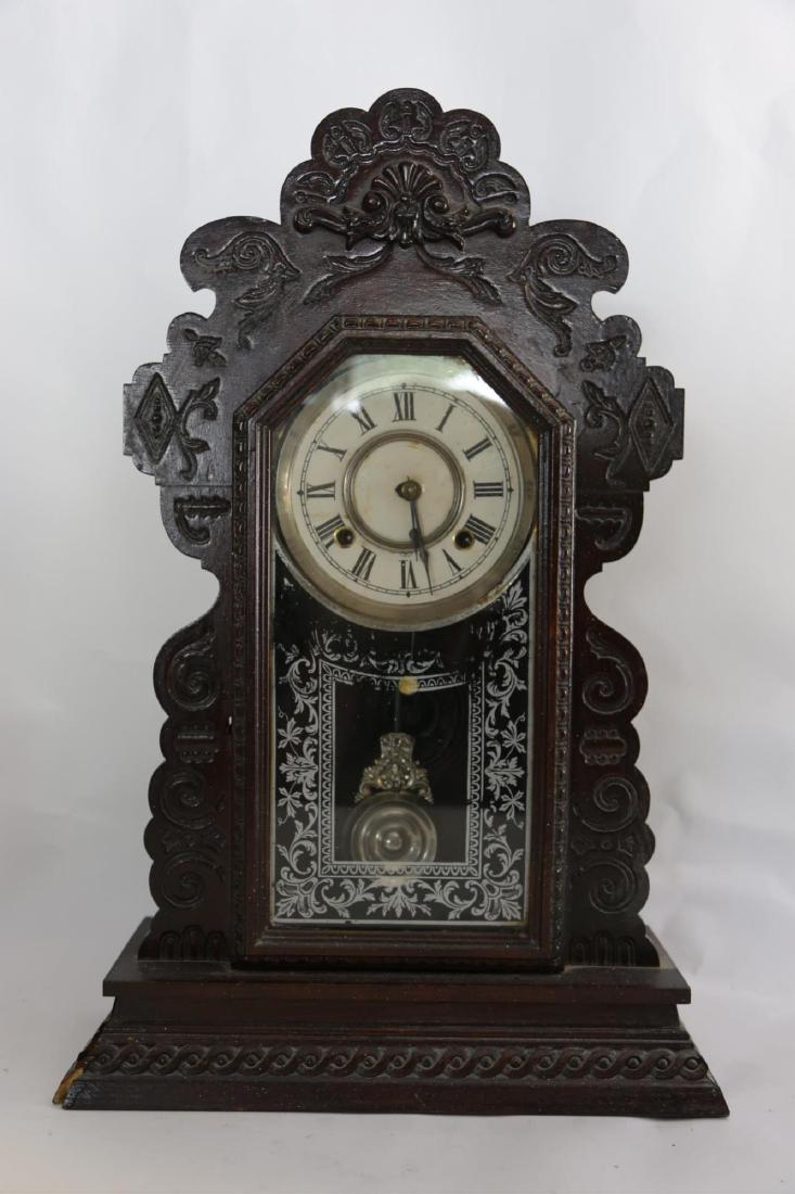 AMERICAN OAK KITCHEN CLOCK (1 of 5)