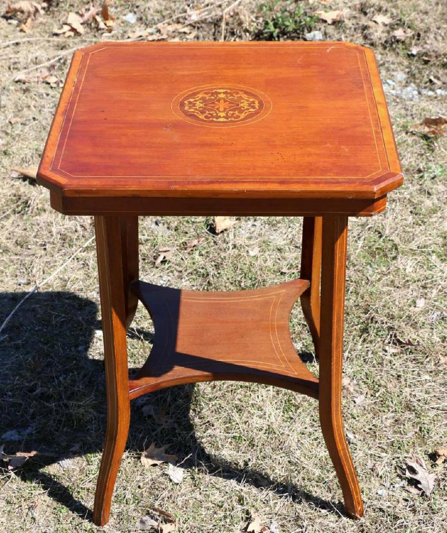 ENGLISH EDWARDIAN INLAID SIDE TABLE (1 of 14)