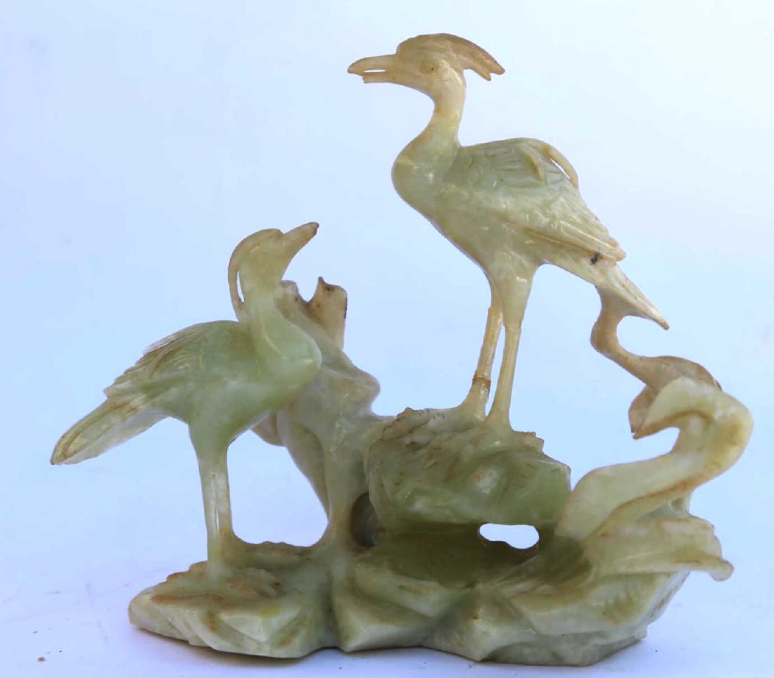 ASIAN HAND CARVED SOAPSTONE: ASIAN HAND CARVED SOAPSTONE 4 X 6.5"