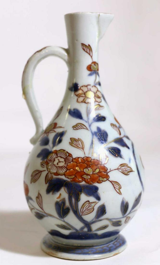 ANTIQUE JAPANESE CONDIMENT FIRST PERIOD IMARI: LATE 17TH TO EARLY 19TH CENTURY ANTIQUE CONDIMENT FIRST PERIOD IMARI, 8 X 4 INCHES