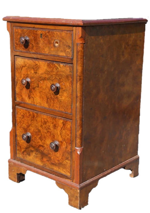 A Blain Son English Antique Burl Walnut Chest Sep 15 2019