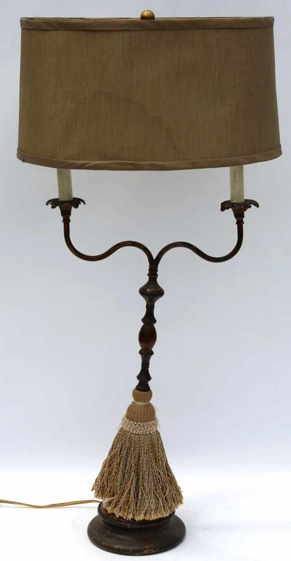 FREDERICK COOPER TASSEL TWO TIER CUSTOM TABLE LAMP: FREDERICK COOPER TASSEL TWO TIER CUSTOM TABLE LAMP
