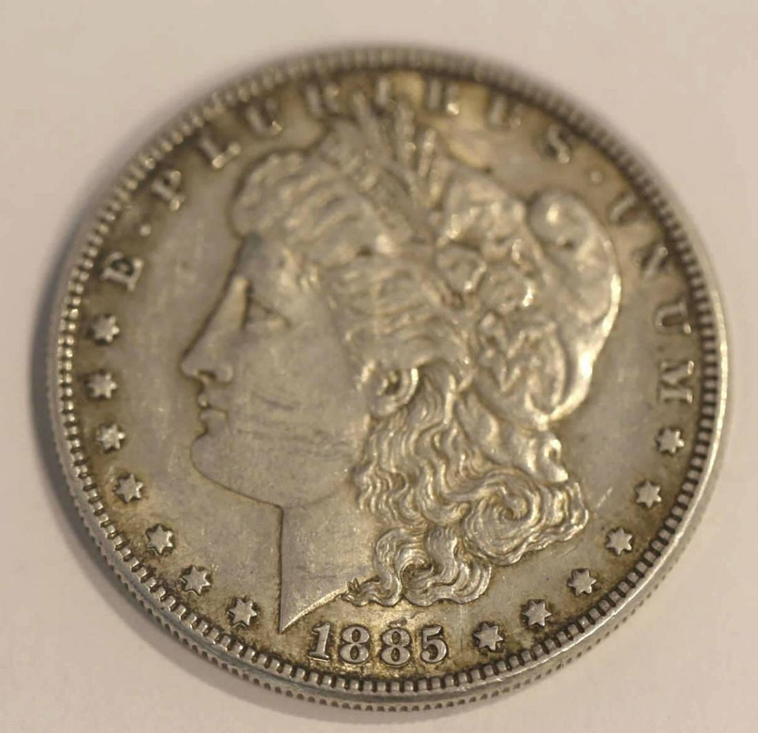 1885 MORGAN SILVER DOLLAR: 1885 MORGAN SILVER DOLLAR
