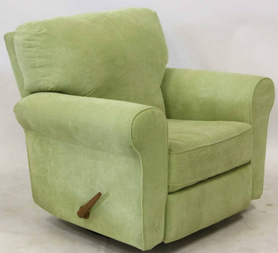 OVERSIZED MODERN SWIVEL LAZY-BOY STYLE CLUB CHAIR: OVERSIZED MODERN SWIVEL LAZY-BOY STYLE CLUB CHAIR