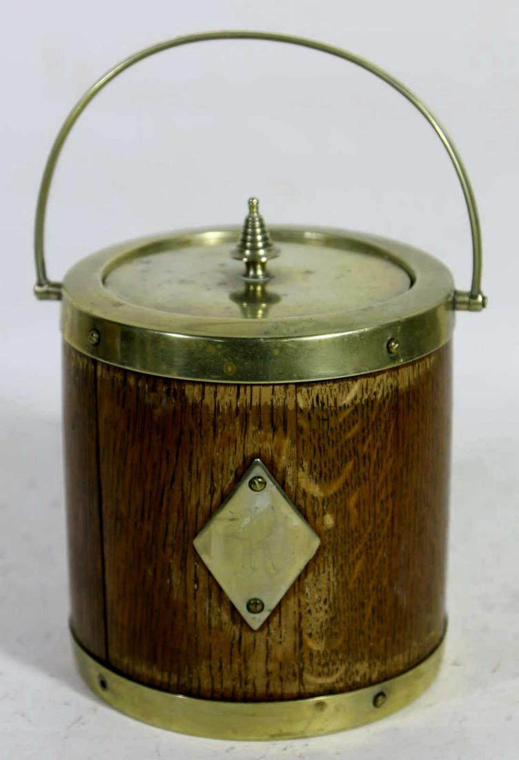 ENGLISH ANTIQUE SILVER MOUNTED HUMIDOR: ENGLISH ANTIQUE SILVER MOUNTED HUMIDOR