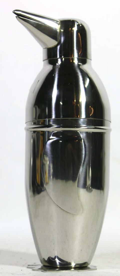 VINTAGE ART DECO PENGUIN COCKTAIL SHAKER: VINTAGE ART DECO PENGUIN COCKTAIL SHAKER