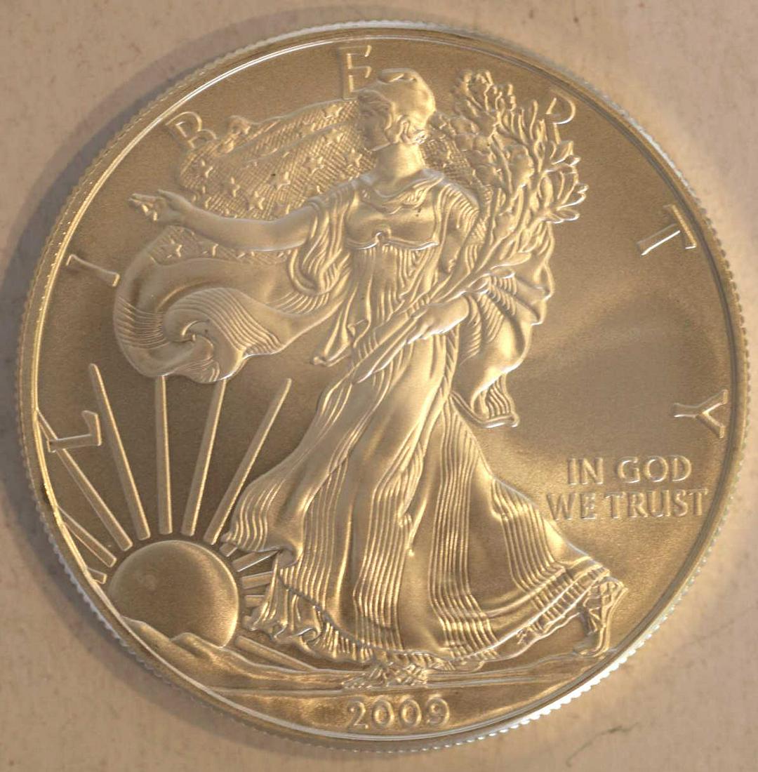 2009 UNCIRCULATED WALKING LIBERTY SILVER DOLLAR: 2009 UNCIRCULATED WALKING LIBERTY SILVER DOLLAR