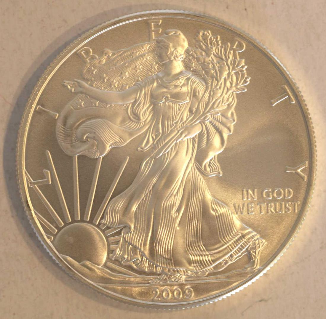 2009 UNCIRCULATED WALKING LIBERTY SILVER DOLLAR: 2009 UNCIRCULATED WALKING LIBERTY SILVER DOLLAR