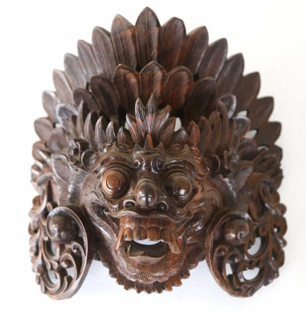 TRIBAL HAND CARVED BALINESE MASK: TRIBAL HAND CARVED BALINESE MASK