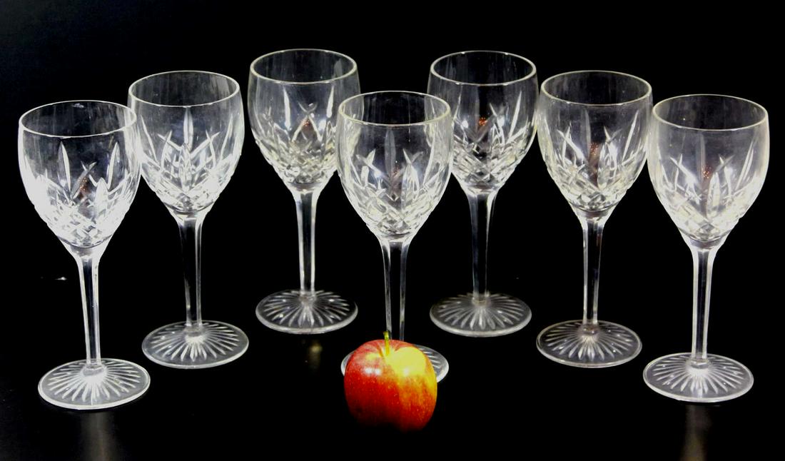 WATERFORD RED WINE GOBLET GROUPING OF SEVEN: WATERFORD RED WINE GOBLET GROUPING OF SEVEN