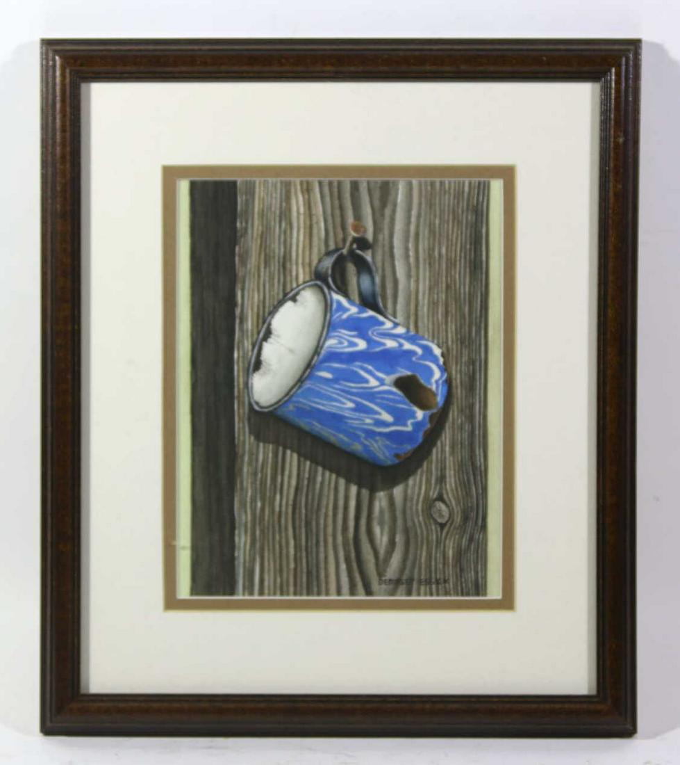 DEMPSEY ESSICK (NC) WATERCOLOR STIL LIFE WORK: DEMPSEY ESSICK (NC) WATERCOLOR STILL LIFE WORK 13 X 11" 8 X 6" Dempsey Essick is a self taught, self expressed realist watercolor artist who realizes his talent is a gift from God. He lives in the hou