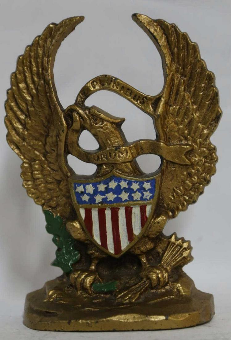 US FEDERAL EAGLE PARCEL GILT DOOR STOP: US FEDERAL EAGLE PARCEL GILT DOOR STOP