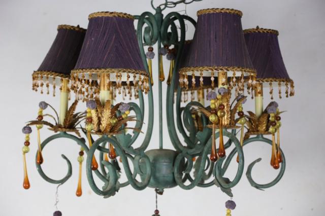 FREDERICK COOPER OF CHICAGO CHANDELIER: FREDERICK COOPER OF CHICAGO CHANDELIER 32 X 32"