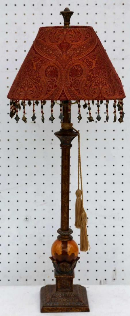 FREDERICK COOPER 31" CUSTOM SHADED LAMP: FREDERICK COOPER 31" CUSTOM SHADED LAMP Height 31 in