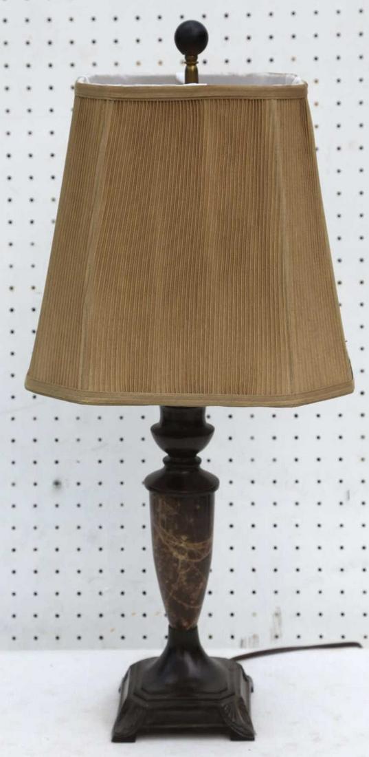 FREDERICK COOPER MARBLE 29" CUSTOM SHADED LAMP: FREDERICK COOPER MARBLE 29" CUSTOM SHADED LAMP