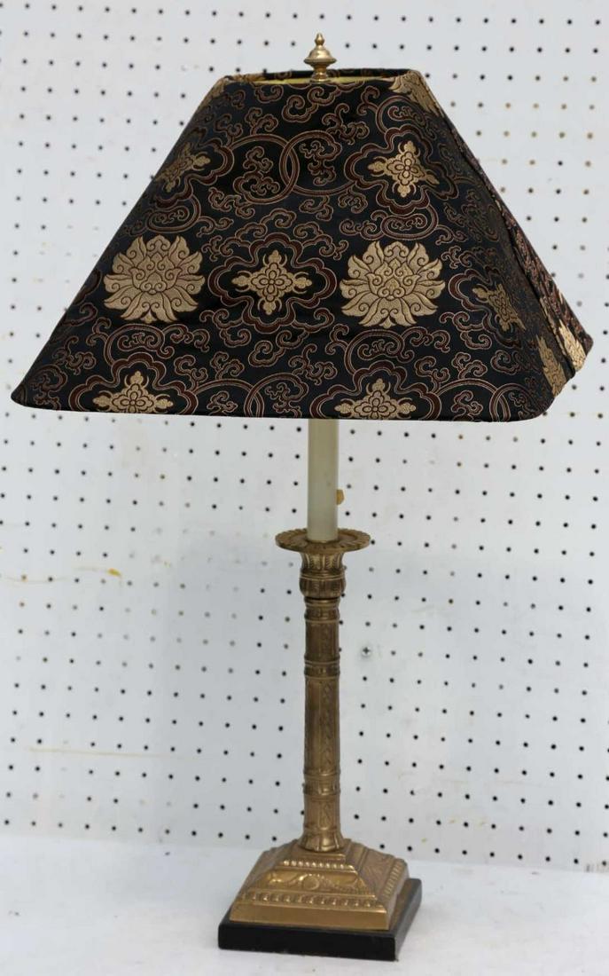 FREDERICK COOPER 29" CUSTOM SHADED LAMP: FREDERICK COOPER 29" CUSTOM SHADED LAMP Condition Report GOOD