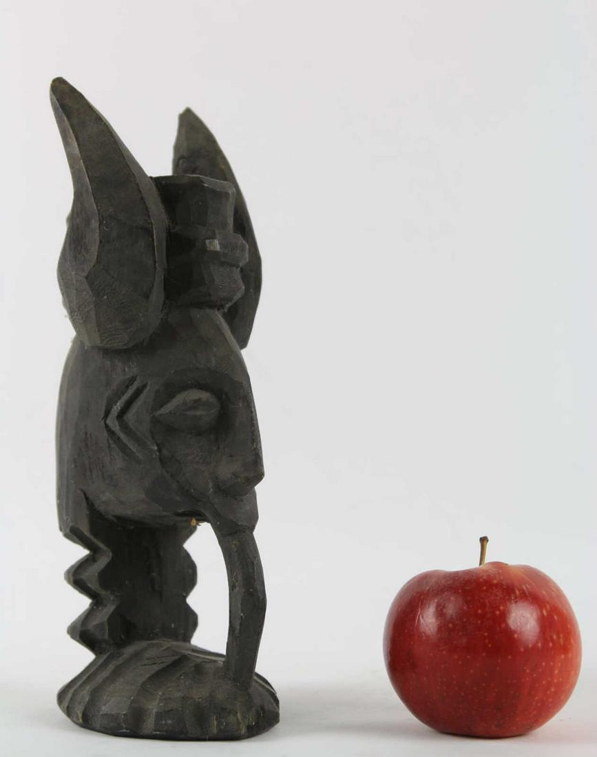 AFRICAN 10" ANTIQUE CARVING: AFRICAN 10" ANTIQUE CARVING Height 10 Width 3.5 in
