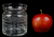 FINE HAND ETCHED GLASS ANTIQUE JAM JAR - 2