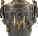 FRENCH FINE ANTIQUE BRONZE TWIN HANDLED URNS - 5