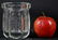 FINE HAND ETCHED & CUT GLASS JAM JAR