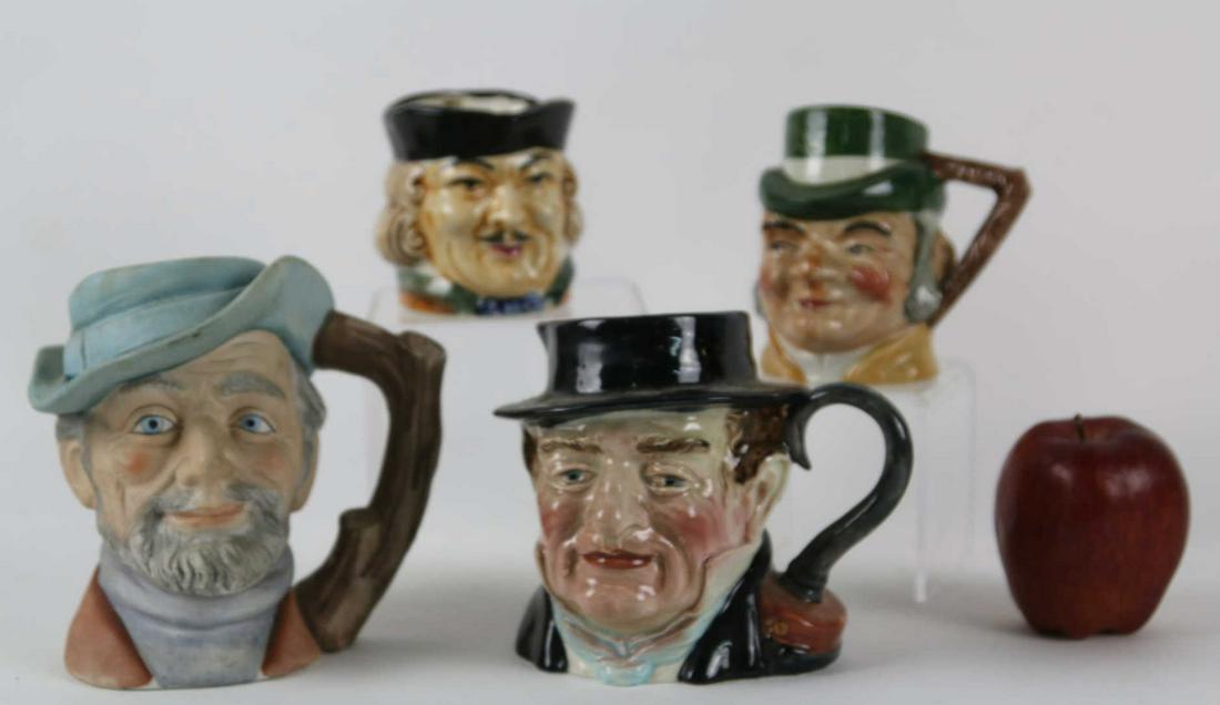 ANTIQUE TOBY MUG GROUPING: ANTIQUE TOBY MUG GROUPING Condition Report GOOD