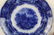 MIDDLEPORT POTTERY ENGLISH FLOW BLUE CABINET PLATE - 2