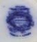 MIDDLEPORT POTTERY ENGLISH FLOW BLUE CABINET PLATE - 4