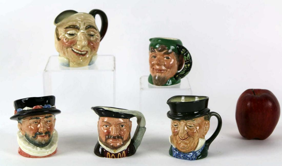 ROYAL DOULTON ANTIQUE TOBY MUG GROUPING: ANTIQUE TOBY MUG GROUPING Condition Report GOOD