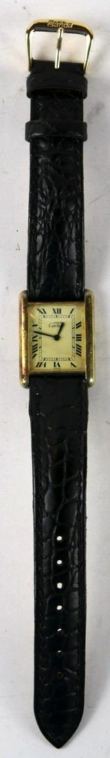 CARTIER PARIS VINTAGE TANK WATCH: CARTIER PARIS VINTAGE TANK WATCH Condition Report OVERALL GOOD / MISSING THE JEWELED WINDING STEM