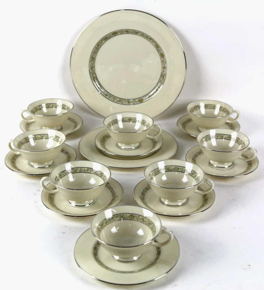 LENOX SPRINGDALE PARTIAL FINE CHINA DINNER SERVICE: LENOX SPRINGDALE PARTIAL FINE CHINA DINNER SERVICE Condition Report GOOD