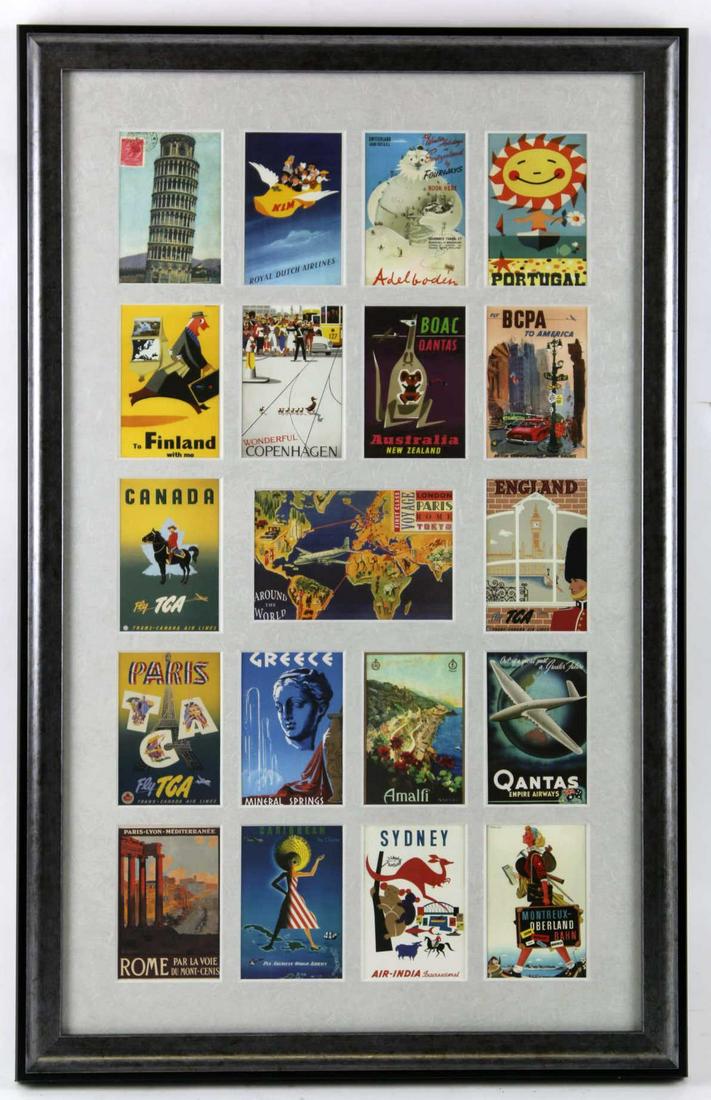 INTERNATIONAL AD POSTER SAMPLER: INTERNATIONAL AD POSTER SAMPLER Condition GOOD H 26 W 16 IN