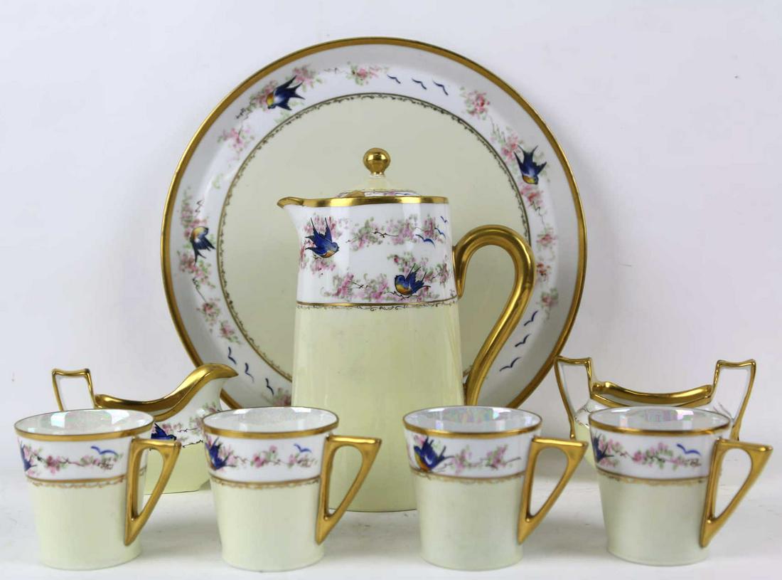 FINE HR BAVARIAN FINE PORCELAIN TEA SET: FINE HR BAVARIAN PORCELAIN TEA SET Condition GOOD