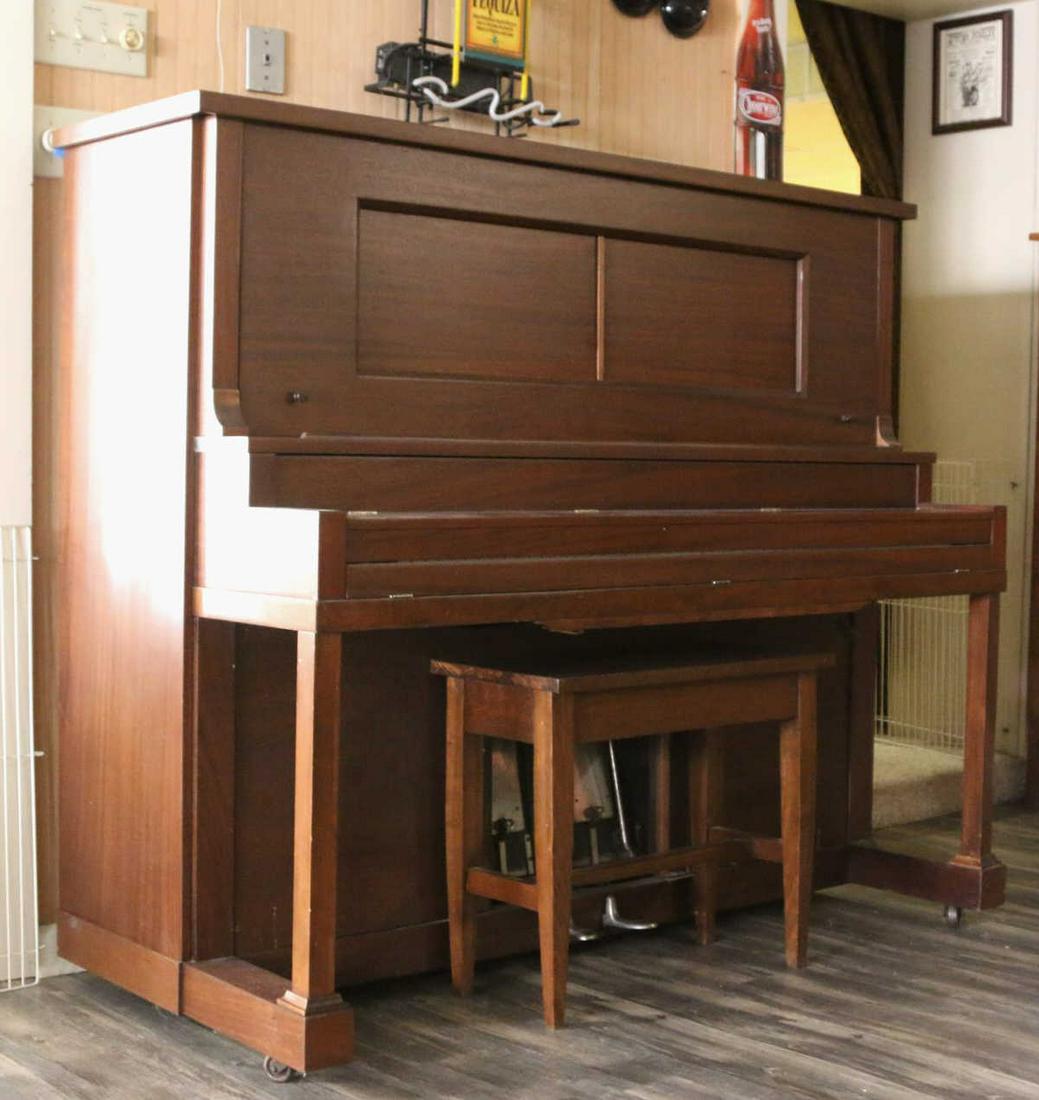 ANTIQUE PLAYER PIANO: ANTIQUE PLAYER PIANO Condition GOOD