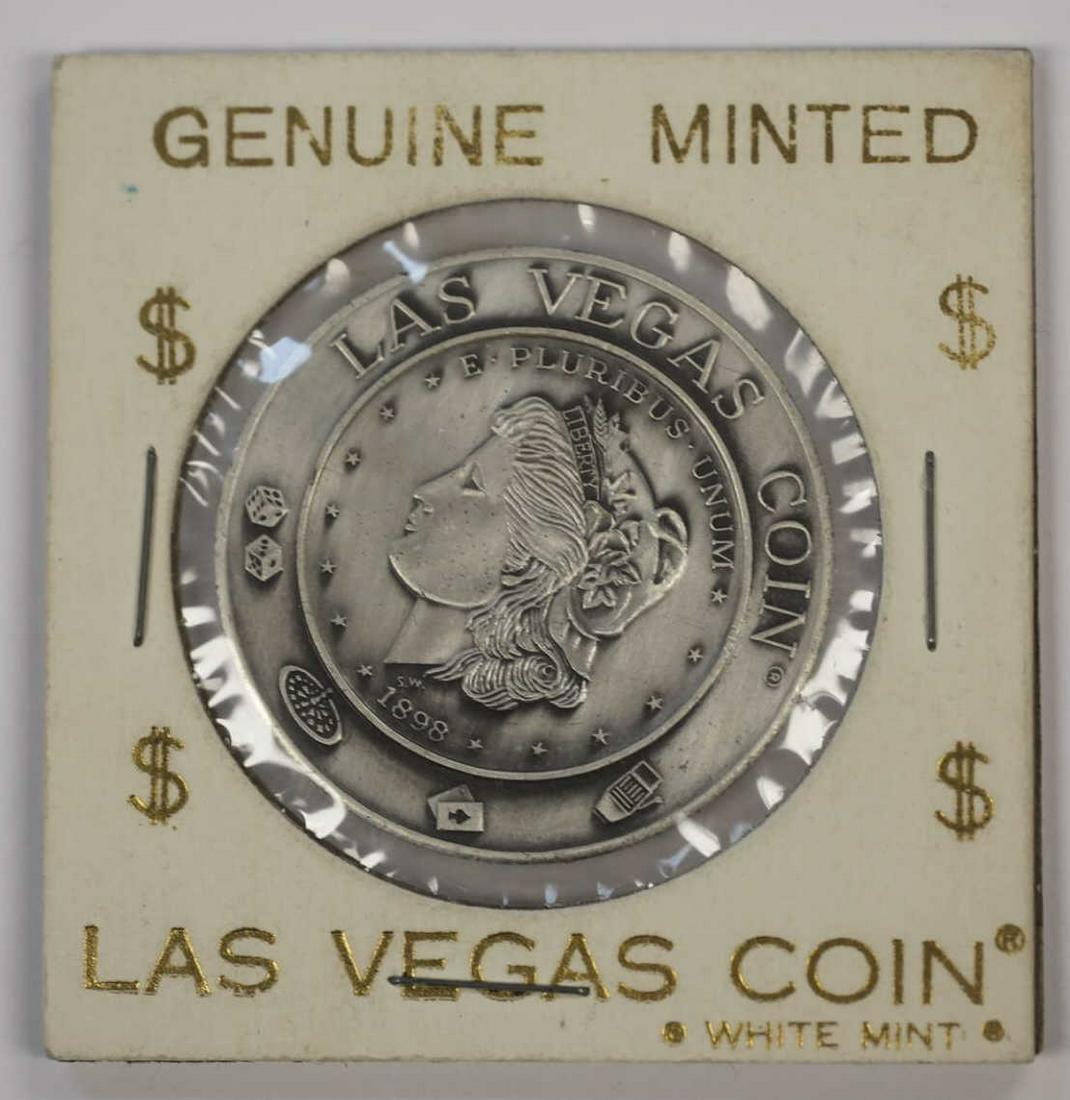 1898 LAS VEGAS GENUINE MINTED SOUVENIER COIN: 1898 LAS VEGAS GENUINE MINTED SOUVENIER COIN Condition GOOD