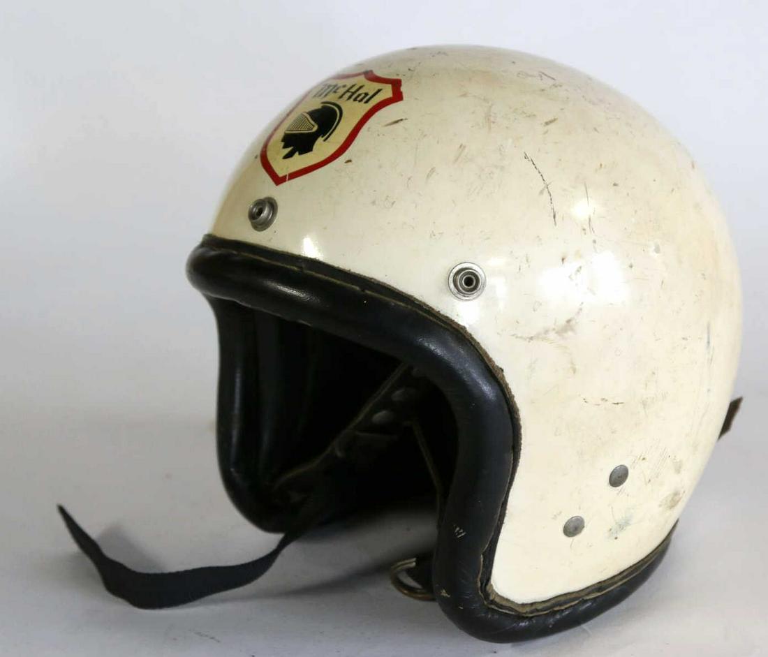MR HESS VINTAGE Mc HAL RACING HELMET: MR HESS VINTAGE Mc HAL RACING HELMET Condition GOOD