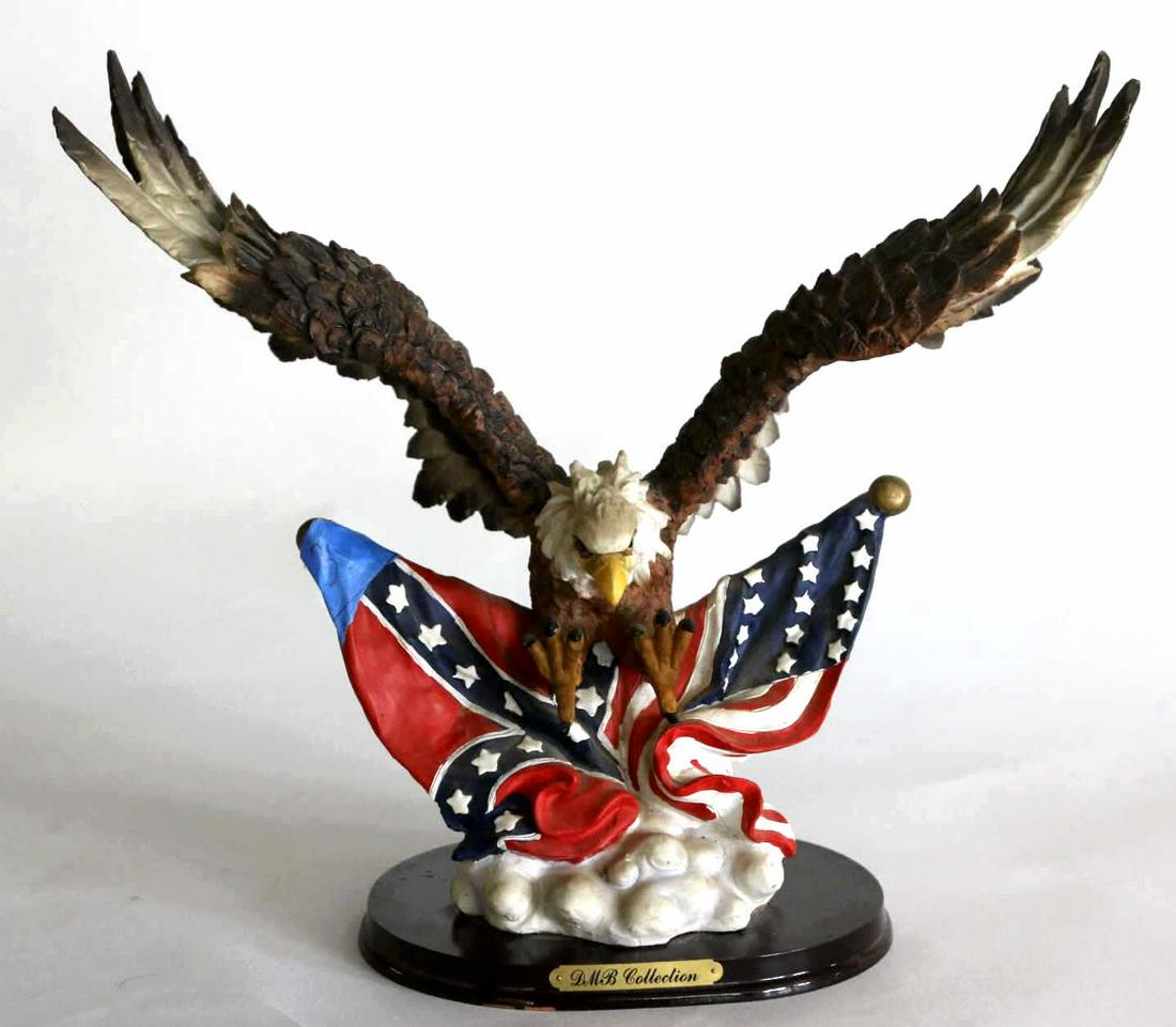 AMERICAN BALD EAGLE SCULPTURE BY DMB COLLECTION: AMERICAN BALD EAGLE SCULPTURE BY DMB COLLECTION Condition GOOD