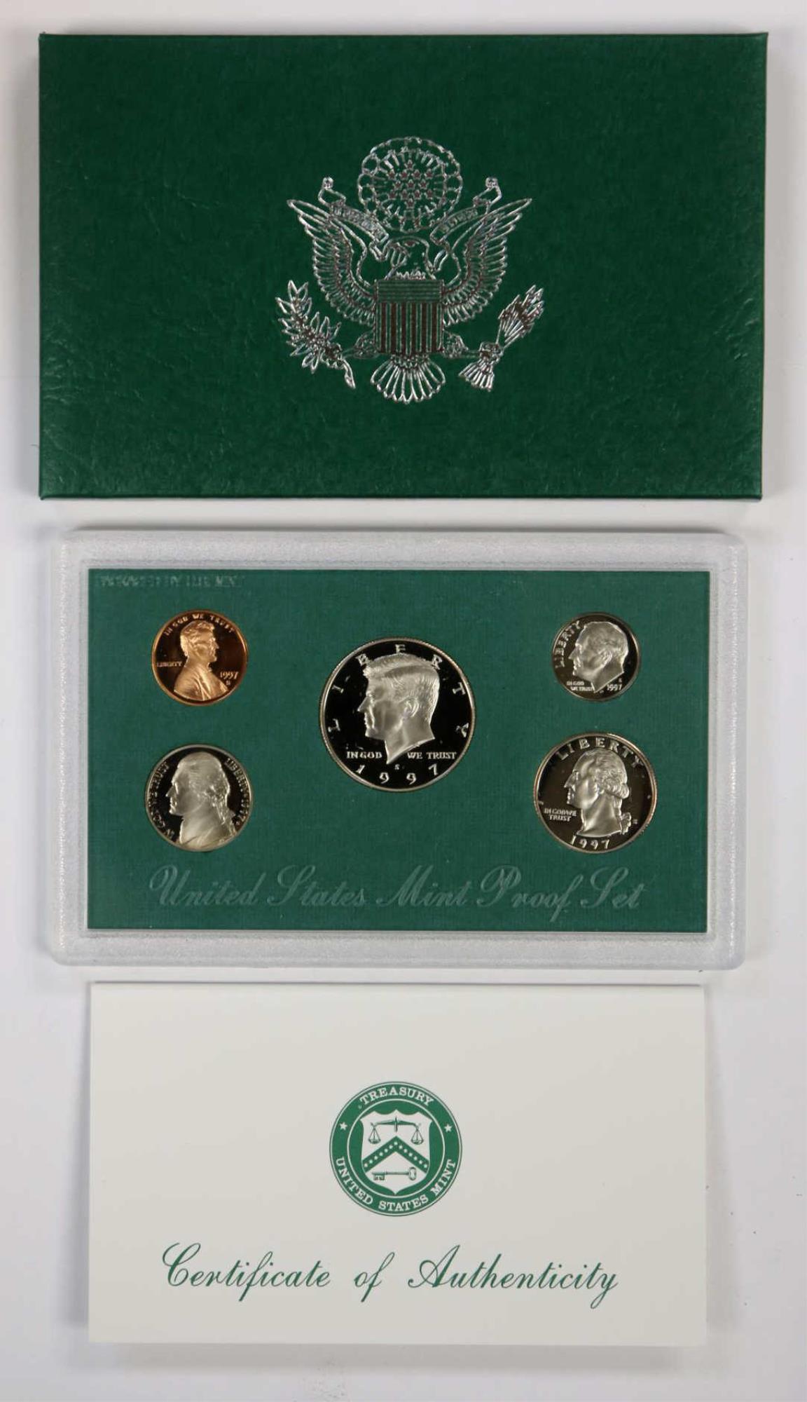1997 UNITED STATES MINT UNCIRCULATED PROOF SET: 1997 UNITED STATES MINT UNCIRCULATED PROOF SET Condition MINT