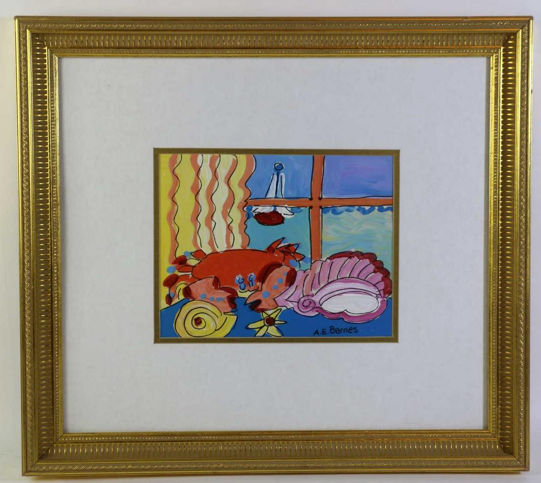 A.E.BARNS (AMERICAN) MODERN ACRYLIC STILL LIFE (1 of 3)