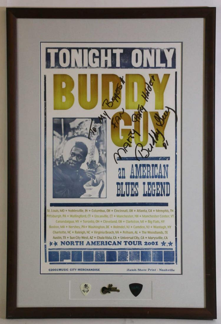 BUDDY GUY SIGNED HARD ROCK CONCERT POSTER (1 of 8)